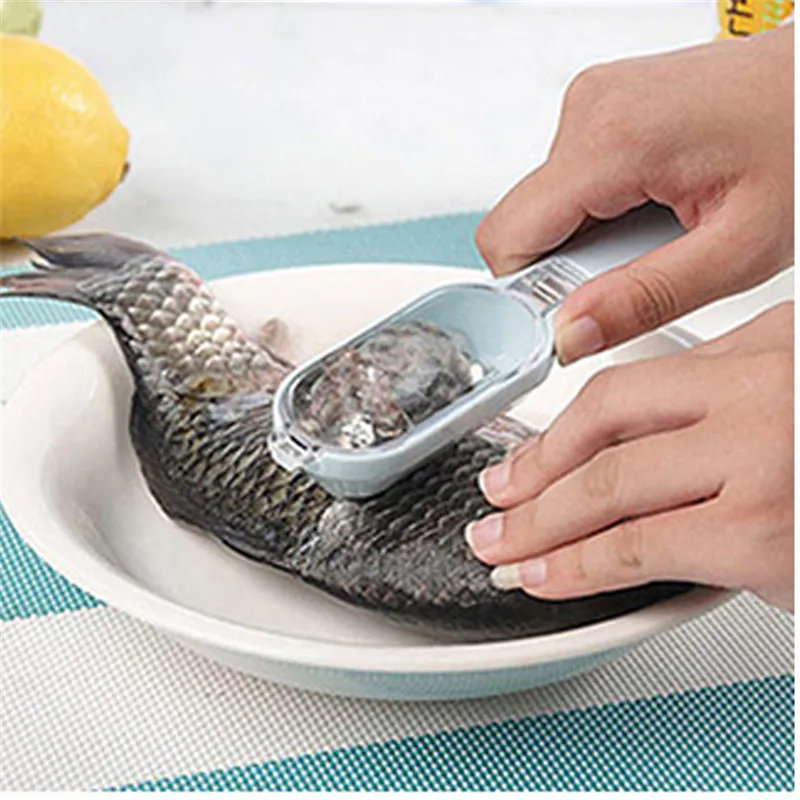 

Practical Plastic Fish Scale Remover Planing Scraper Cleaner Kitchen Tool Peeler