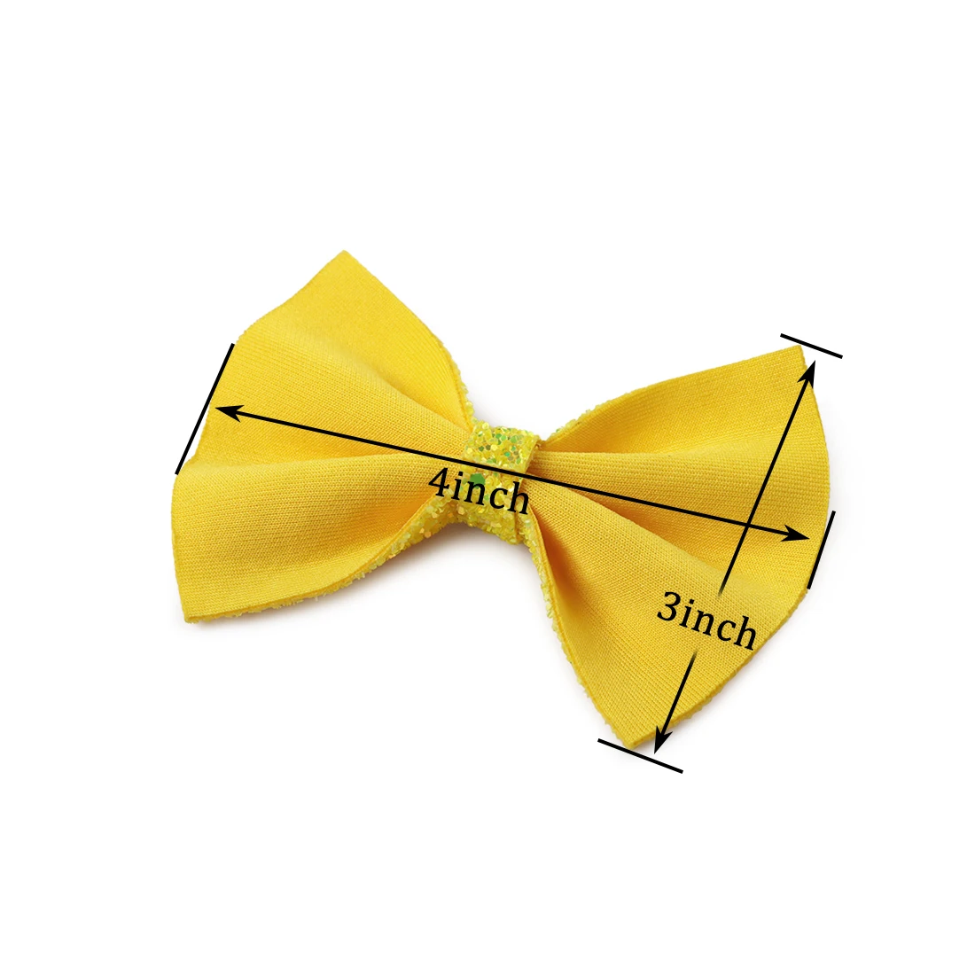16 шт./лот 4 дюйма бантики для волос с пайетками без зажимов Blingbling Bowknot DIY кожаные