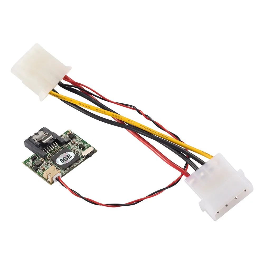 Zheino SSD SATA2 3 ГБ/сек. DOM 8 Гб 16 90 градусов 7PIN MLC SATAII для промышленного хранения
