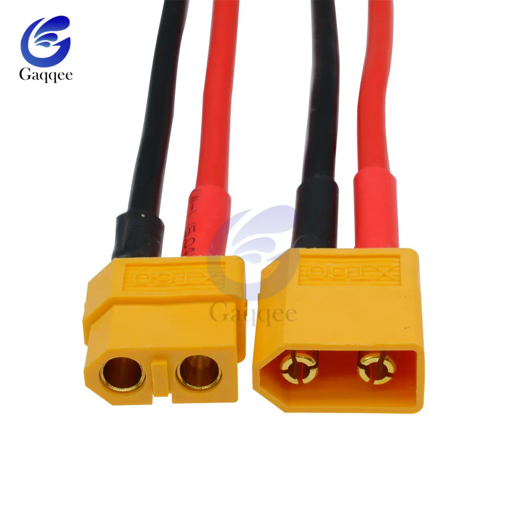 

1 pair of XT60 Battery Male Female Connector Plug with Silicon 14 AWG Wire