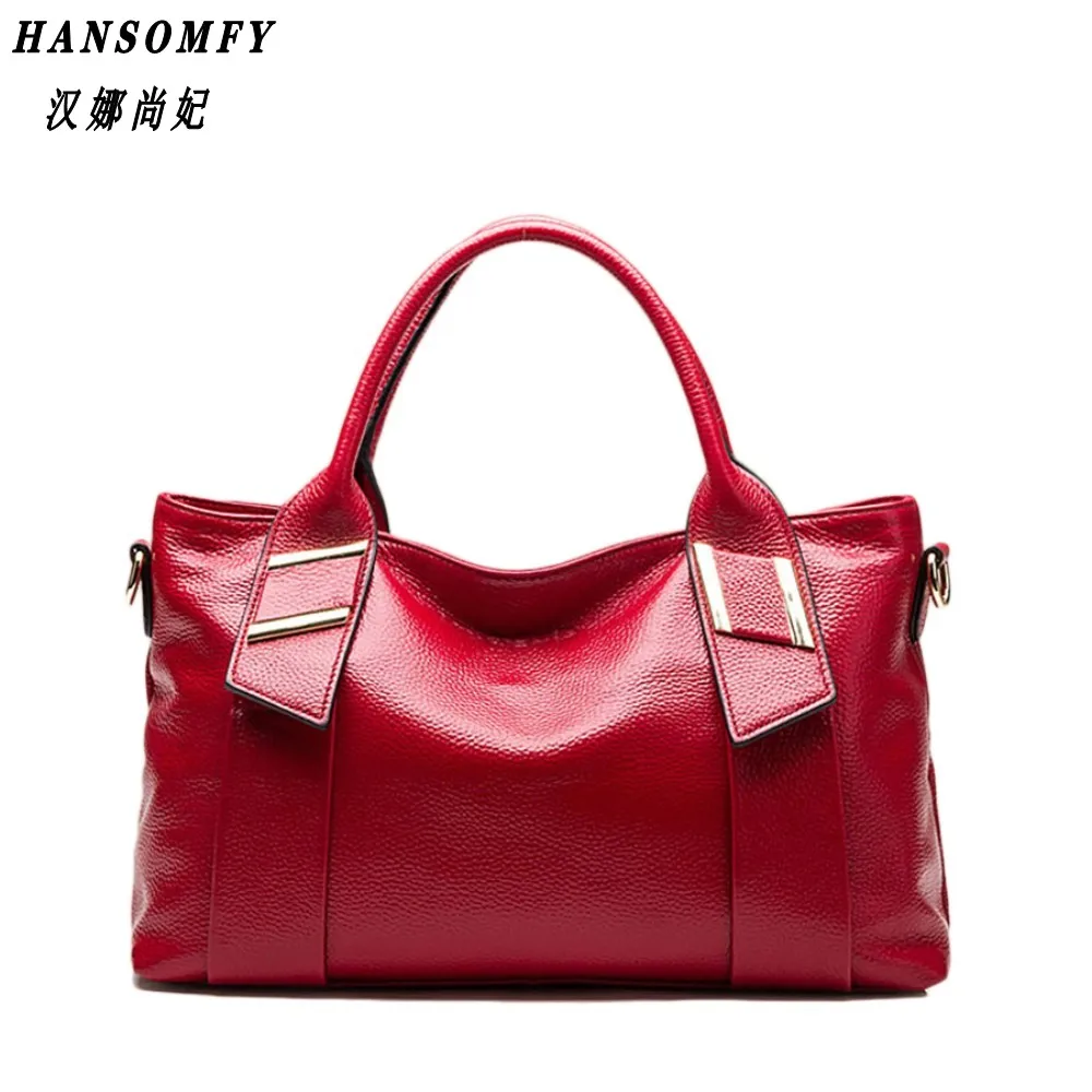 100% Genuine leather Women handbags 2018 New Brand Shoulder Bags ladies Casual Tote Top-Handle Messenger Bag | Багаж и сумки