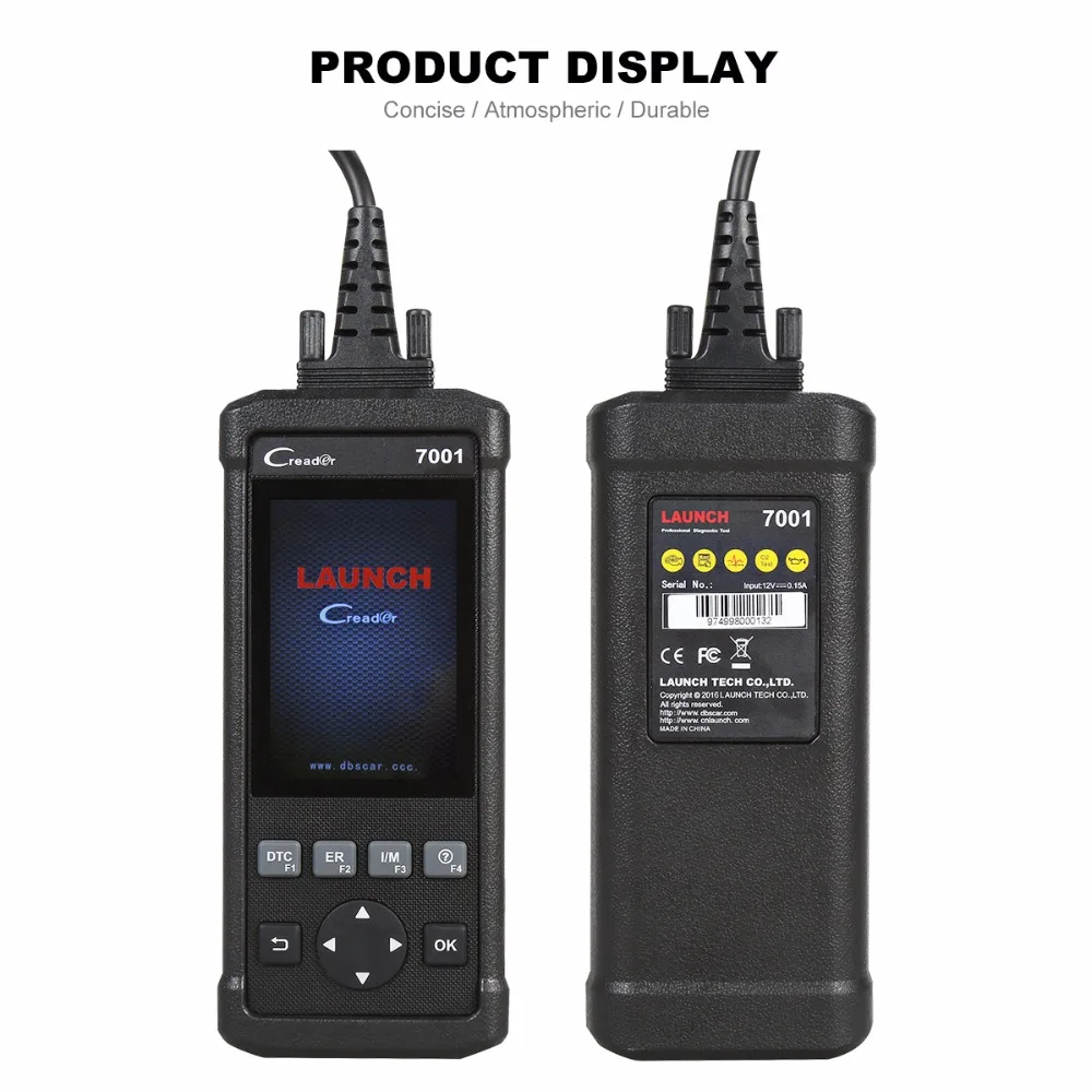 Launch DIY CReader 7001 Code Reader Full OBD2 Scanner with Oil Resets Service EPB/SAS/BMS/DPF/ABS Bleeding Optional | Автомобили и