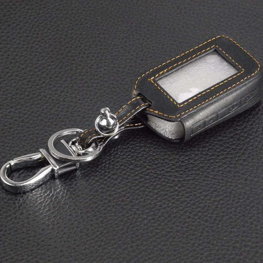 Кожаный чехол брелок для автомобильной сигнализации Starline E60 E61 E62 E90 E91|key case for