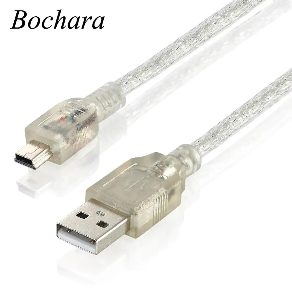Bochara 20 см мини 5 контактный USB кабель 2 0 Тип A папа 5P для передачи данных двойное