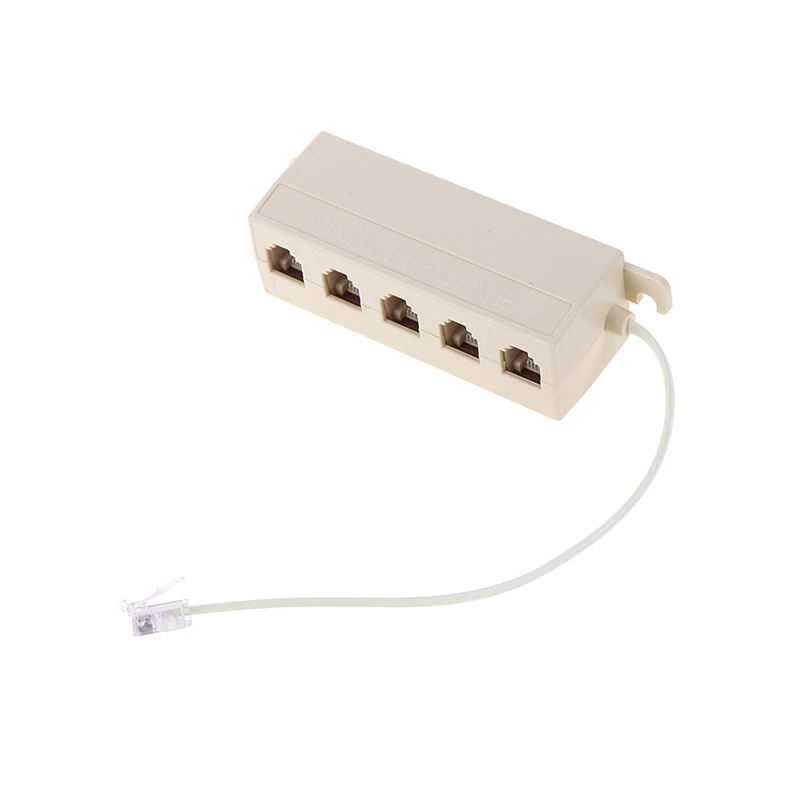 RJ11 полезные 5 Way Outlet телефон модульный гнездо соединителя телефона сетевой