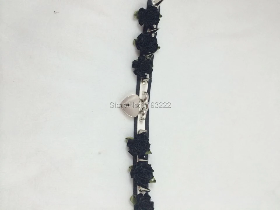 Женский чокер ручной работы из искусственной кожи яркое ожерелье в форме сердца