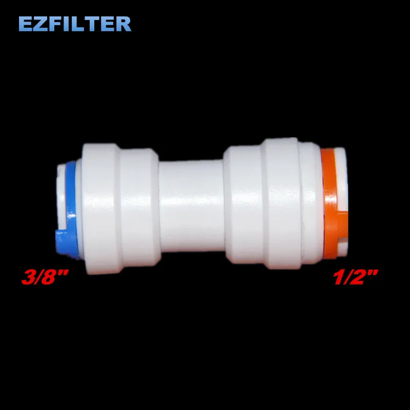 1/2 &quotOD труба push fit 3/8&quot соединение шланга быстрый прямой соединитель фитинги RO