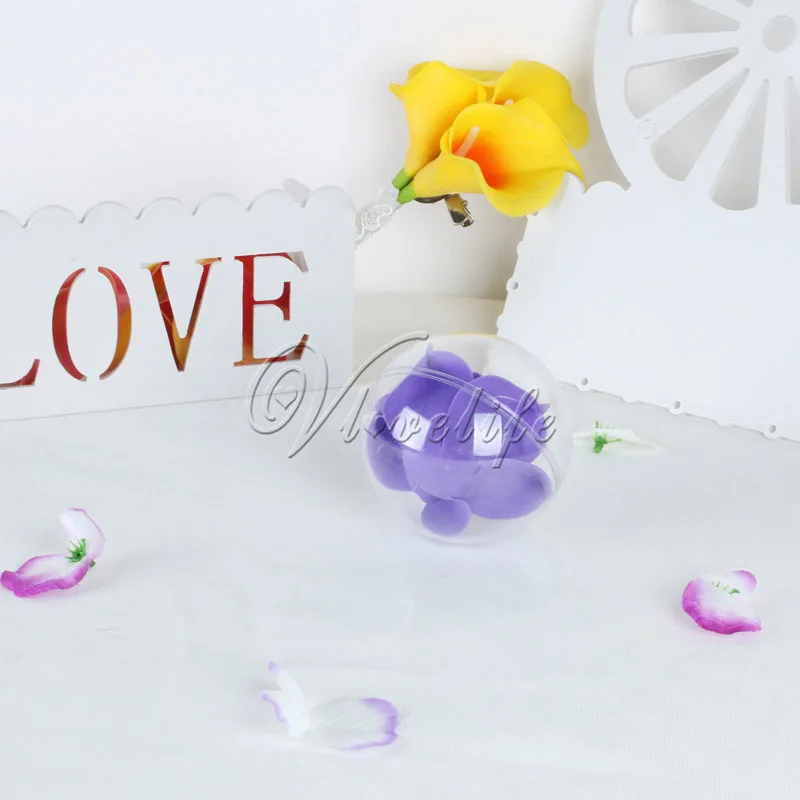 5x30 мм прозрачный подвесной шар круглый пластиковый Рождественские шары