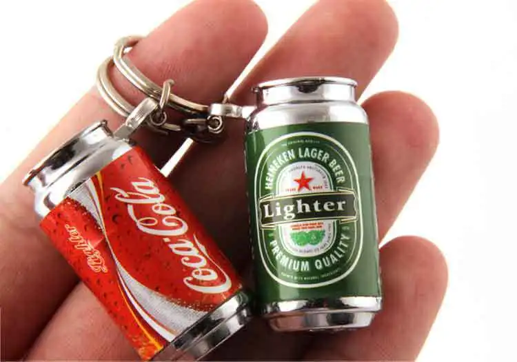 50 шт./партия креативный бренд cola мини банки Висячие зажигалки оптовая продажа tip