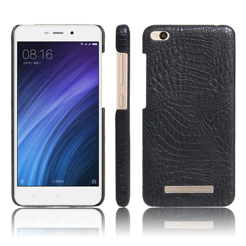

New arrival For Xiaomi Redmi 4a Case 5.0inch Luxury PU Leather Crocodile Skin Cover For Xiaomi Redmi 4a 4 A Phone Bag Cases