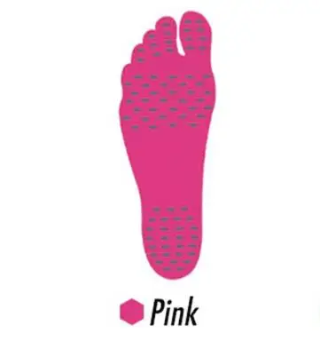 Pink Наклейки на ноги, обувь, на подошве, липкие подушечки, Пляжная стелька, водонепроницаемая, гипоаллергенная клейкая подушечка на ноги, пляжный носок, уход за ногами - Цвет: Pink