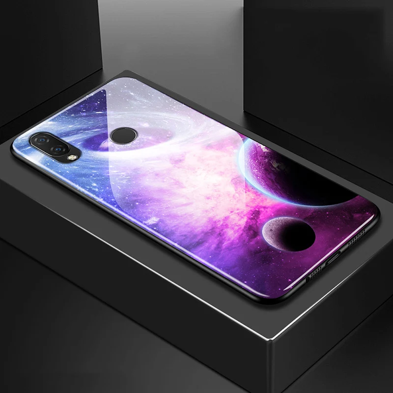 5 84 &quotдля Huawei P20 lite чехол закаленное стекло задняя крышка для P20lite P 20 звездное