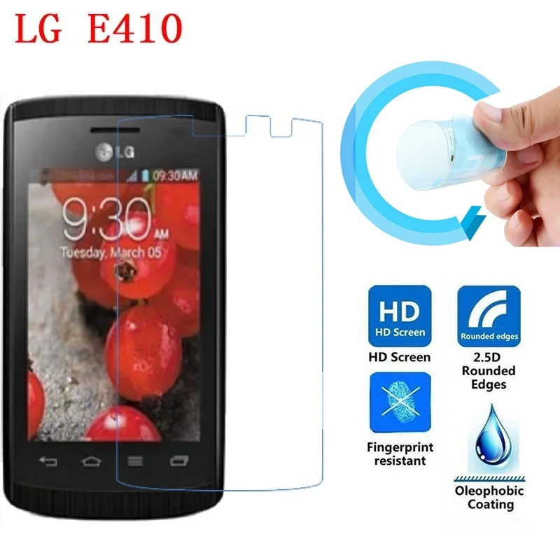 Экран Защитная пленка для LG E410 ультратонкие Pet мягкая Optimus L1 II E410l|screen protector film|screen