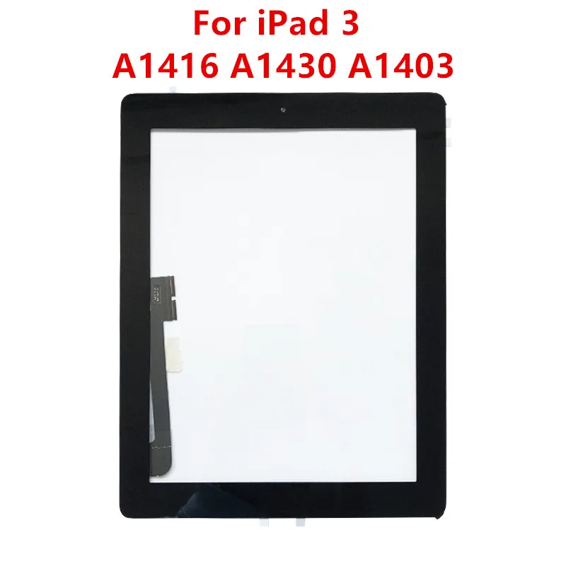 Сенсорная панель планшета для iPad 3 A1416 A1430 A1403 кодирующий преобразователь