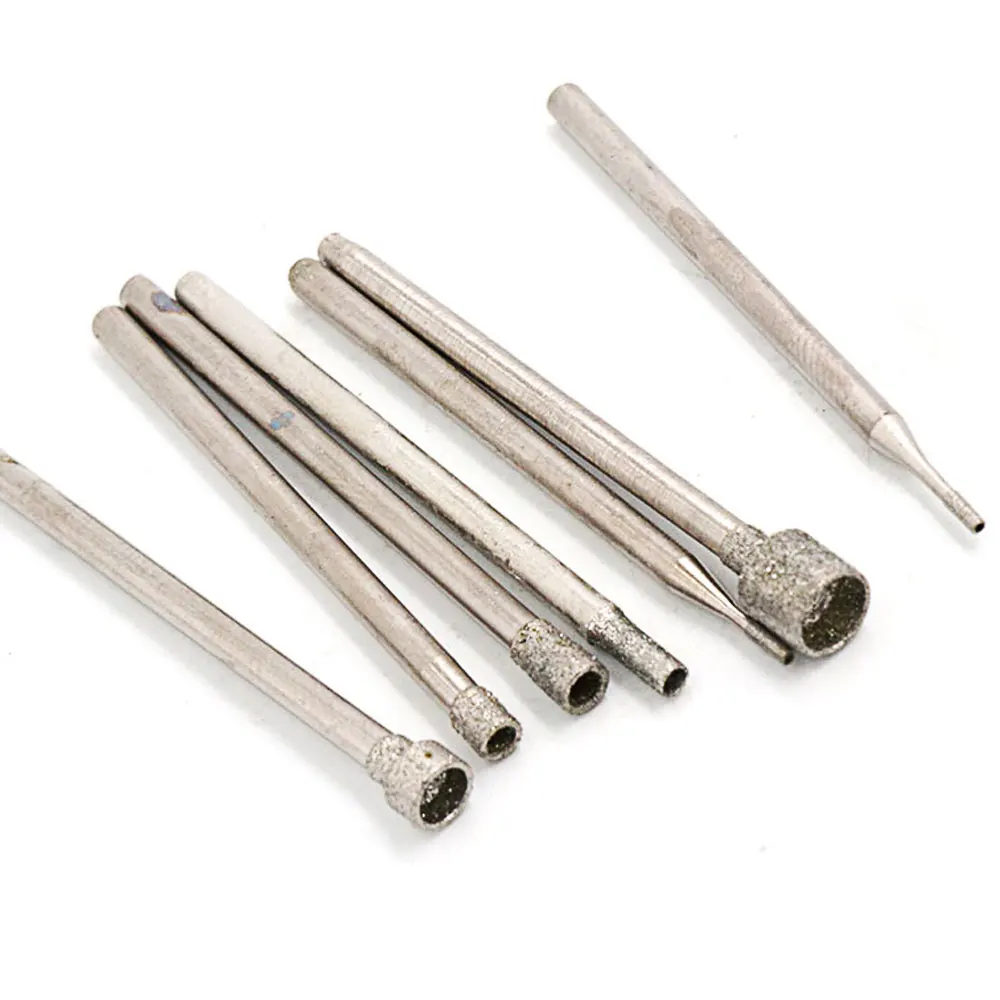 

50pcs diamond mounted point grinding head 0.8~5.0mm shank 2.35mm forturetools dremel accessories MT048