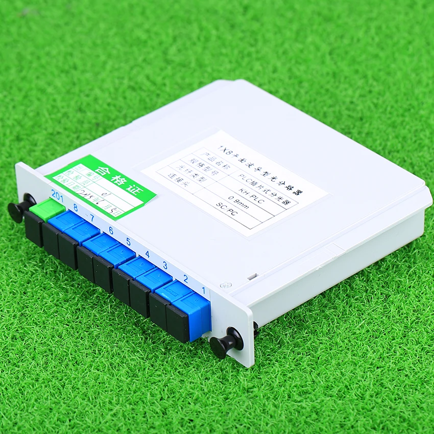 KELUSHI 1x8 коробка Кассетная карта вставки PLC сплиттер модуль 1:8 8 портов волоконно
