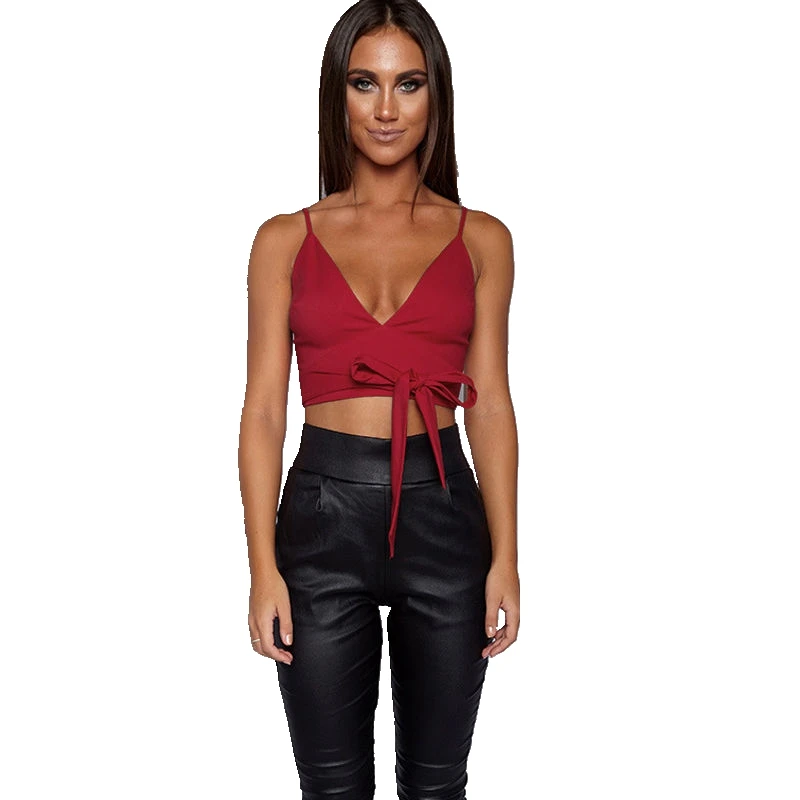 Женский укороченный топ без рукавов летняя майка с бантом|cami bralettes|sleeveless camicrop top