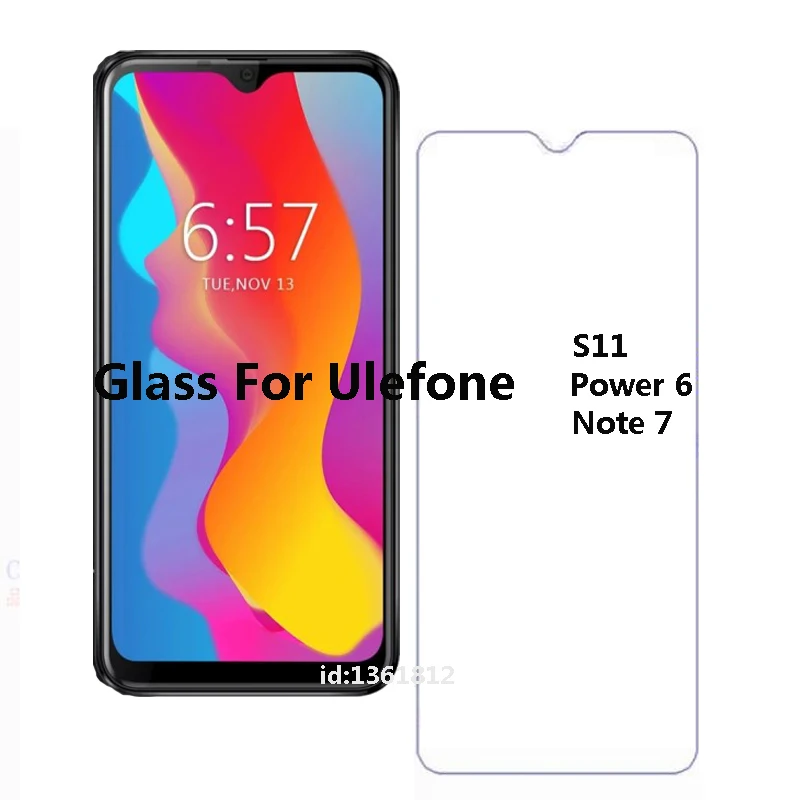 Ulefone S11 Note 7 закаленное стекло 9H Высококачественная защитная пленка
