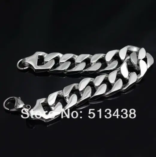 Мужская цепочка из нержавеющей стали 16 мм панцирного плетения 100%|bangle cuff bracelet|bracelet