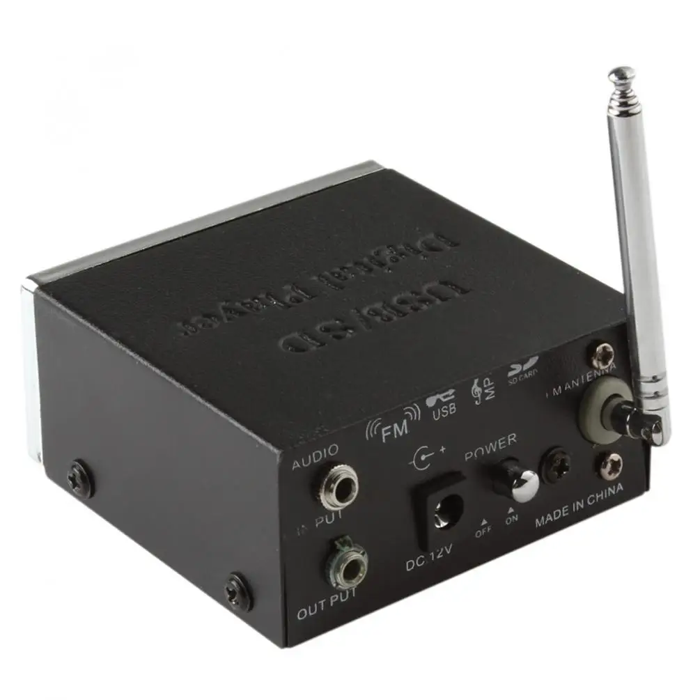 Автомобильный усилитель мощности 12 В MP3 SD USB аудио плеер чтение FM-радио