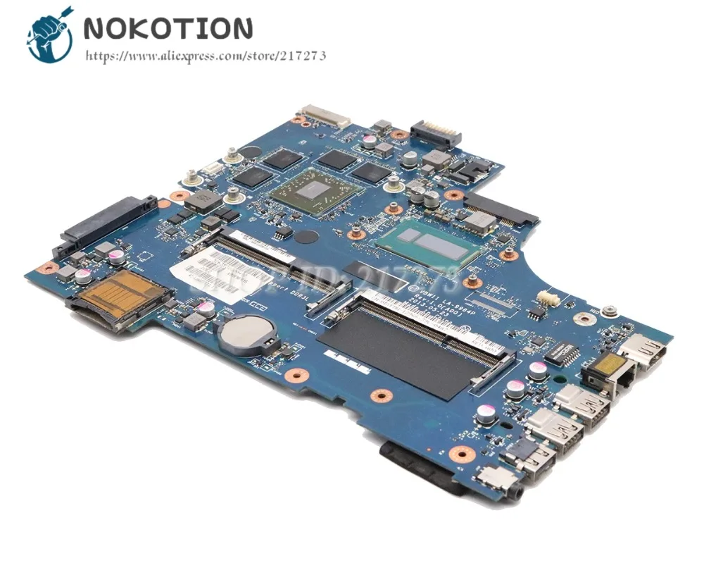 NOKOTION материнская плата для ноутбука Dell inspiron 17R 5737 Материнская плата ноутбука CN-091M09 091M09 LA-9984P I5-4200U Процессор DDR3L HD8870M графика