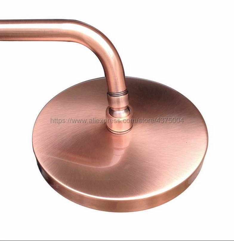 7 7 inch round rainfall shower head rainfall bathroom top sprayer antique red copper rain showerhead nsh032 free global shipping
