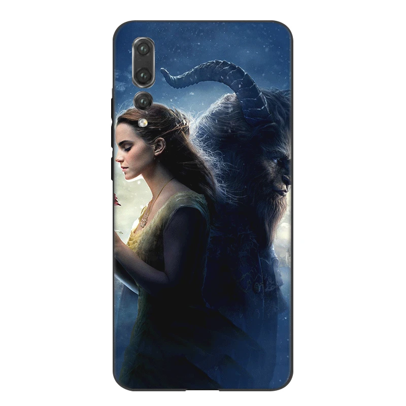Силиконовый чехол для мобильного телефона Desxz Beauty Beast Rose Huawei P9 P8 P10 P20 P30 Lite Pro P Smart Z