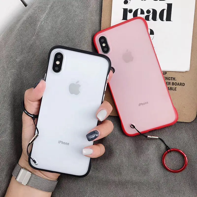 Borderless голая металлическая Сенсорное кольцо мобильного телефона чехол для iPhone 7 8 6