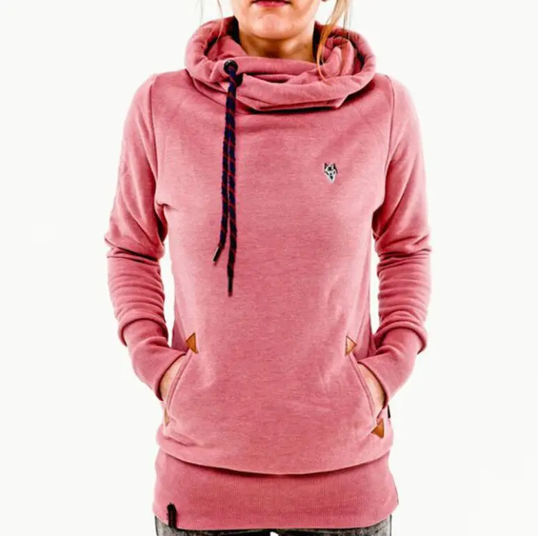 pink hoodie Одноцветный Сплошной Цвет Простой Свитшот Спортивная Кофта 5xl Больше Плюс Сайз Кофта С Капюшоном С Карманы 4xl Каваи Водолазка Кофта С Капюшоном Туника Длинный Рукав Женщина Длинная Линия Шнурок Толстовка Капюшон - Цвет: pink hoodie