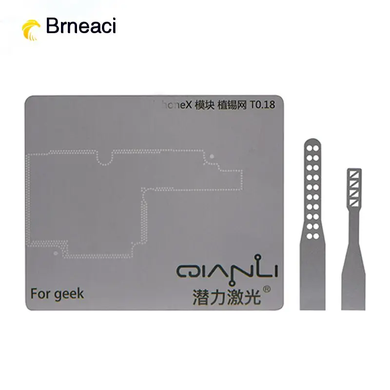 Brneaci for iPhoneX Module Positioning Stencil Square hole under the Microscope BGA tools Инструменты