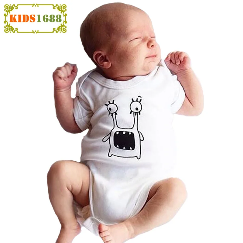 Высококачественный Детский комбинезон для мальчиков коллекция 2017 года Kawaii Monster