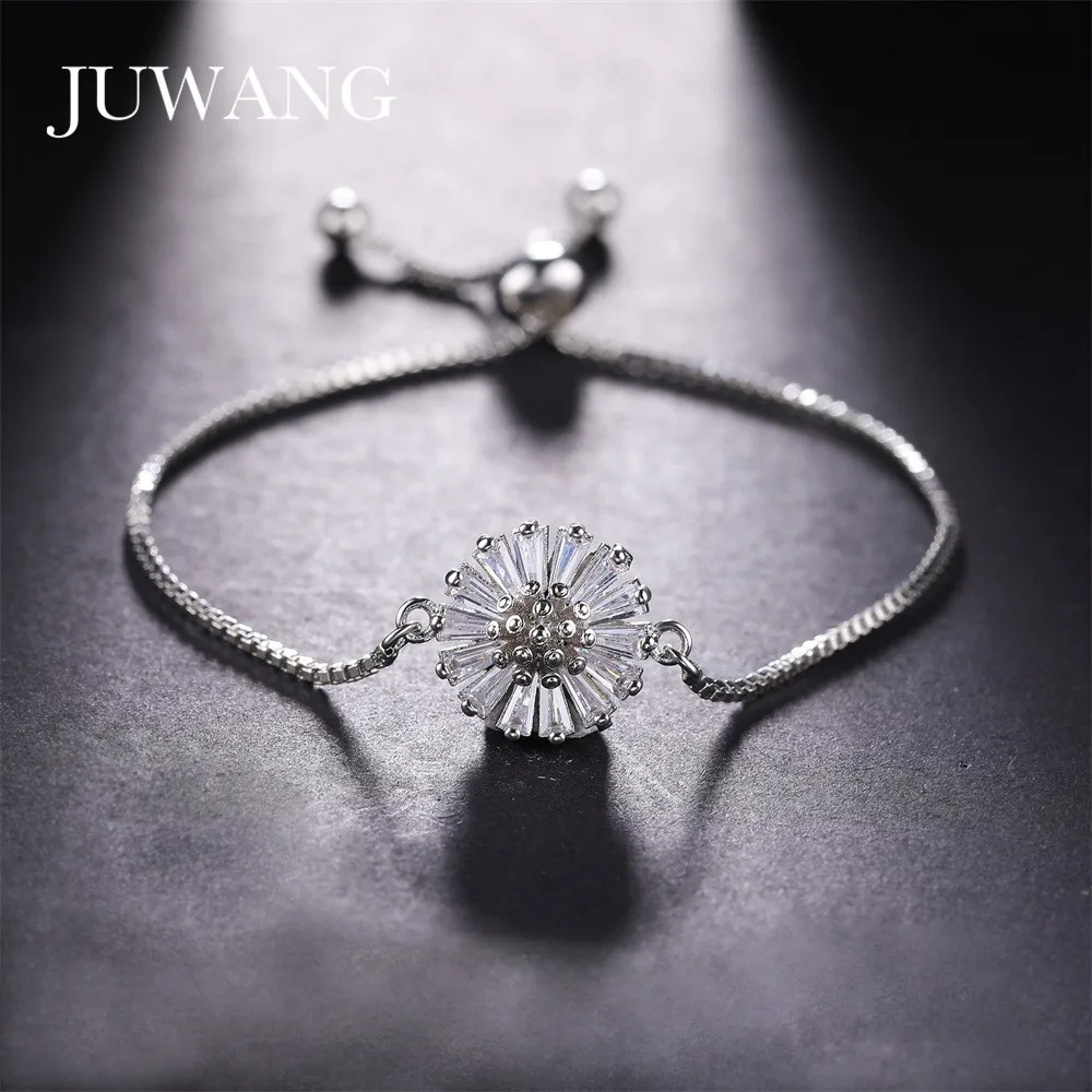 JUWANG новые модные самодельные браслеты из звеньев ювелирные изделия циркониевые