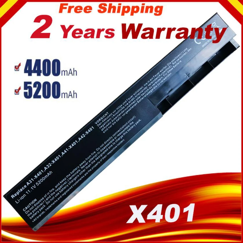 

HSW Special price A32-X401 Laptop Battery For ASUS X301 X301A X401 X401A X501A A31-X401 A41-X401 fast shipping