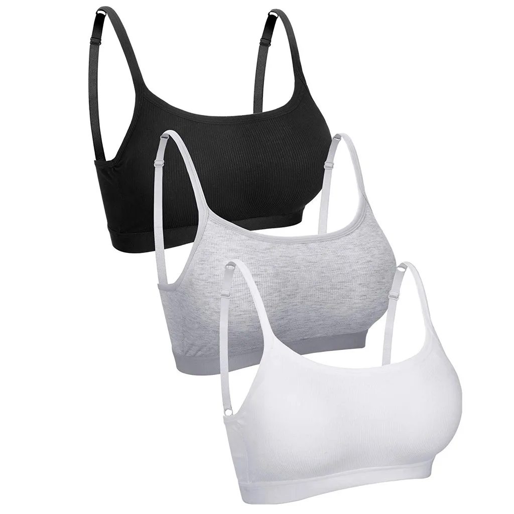 3 шт. мини бюстгальтер без косточек бесшовный спортивный модная женская