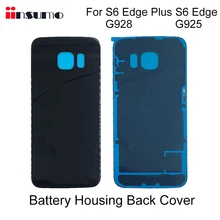 1 шт. для Samsung Galaxy S6 Edge G925 S6edge+ G928 задняя крышка батарейного отсека чехол на заднюю крышку панель стеклянный чехол Замена