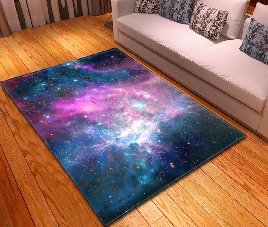 15 Простой Таинственный Звездное ковер для гостинной спальни столовая rugs and carpets шелковистый для дома, гостиной Космический galaxy ковер - Цвет: 15