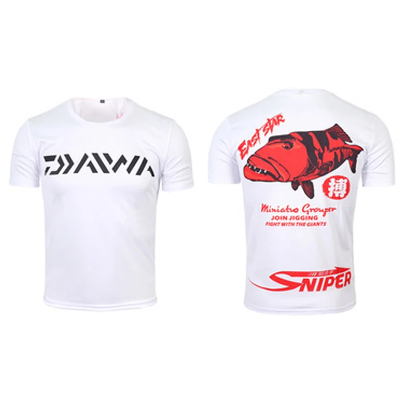 1 шт. Daiwa XS 5XL Летняя мужская футболка для рыбалки с коротким рукавом рубашка