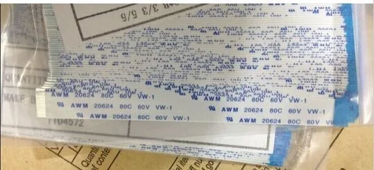БЕСПЛАТНАЯ ДОСТАВКА FFC Тип B гибкий ленточный кабель питания AWM 20624 80C 60В 200 мм 60