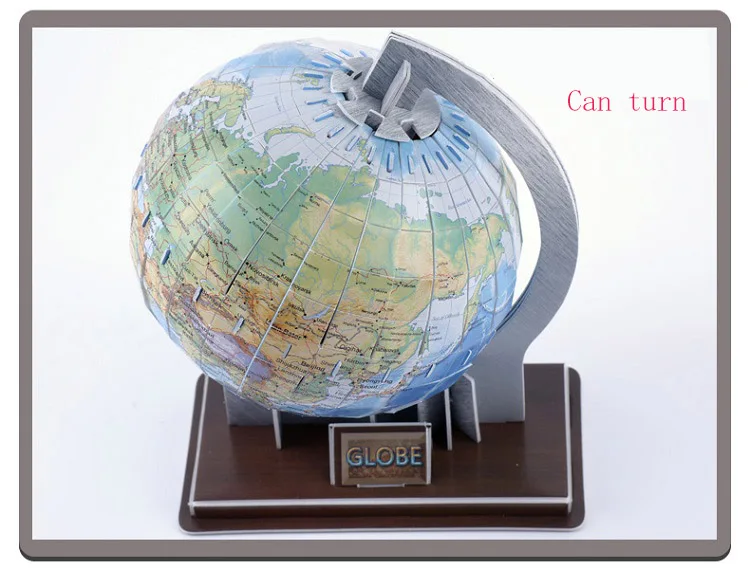 DDWE DIY моделирование Глобус 3D Бумага Развивающие головоломки стерео сборки глобус Карта мира путешествия ребенок развивающие игрушки подарок