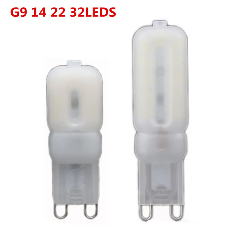100X Mini 14 22 32 LEDS G9 Bulb Corn Light SMD2835 220v 230v 240v G9 LED Bulb High quality Chandelier Light Replace Halogen Bulb
