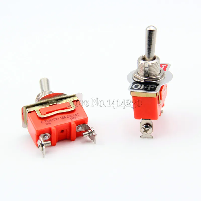 10 шт. E-TEN1021 15A 250V AC 2PIN ВКЛ-ВЫКЛ 12 мм тумблер переключатель питания | Обустройство