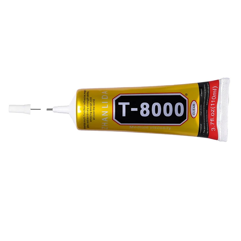110 мл T8000 клейкая жидкость Сенсорный экран T 8000 клей Пластик текстильная ткань
