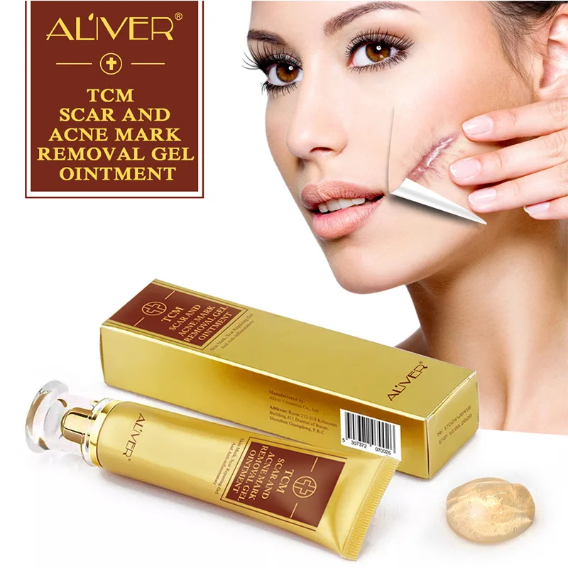 

ALIVER Acne Scar Cream Ginseng Essence Anti Acne Remover Cream Face Skin Care Spots Stretch Marks Remove Scar Cream 30g