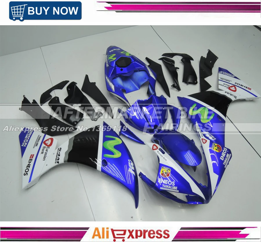 Бесплатная ветровое стекло мотоциклетные Запчасти для Yamaha YZF R1 2009 2010 2011 полное