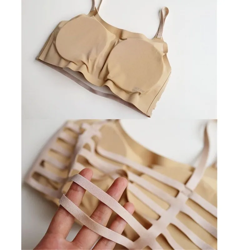 Новинка 2016 бесшовные бюстгальтеры из ледяного шелка для женщин сексуальный