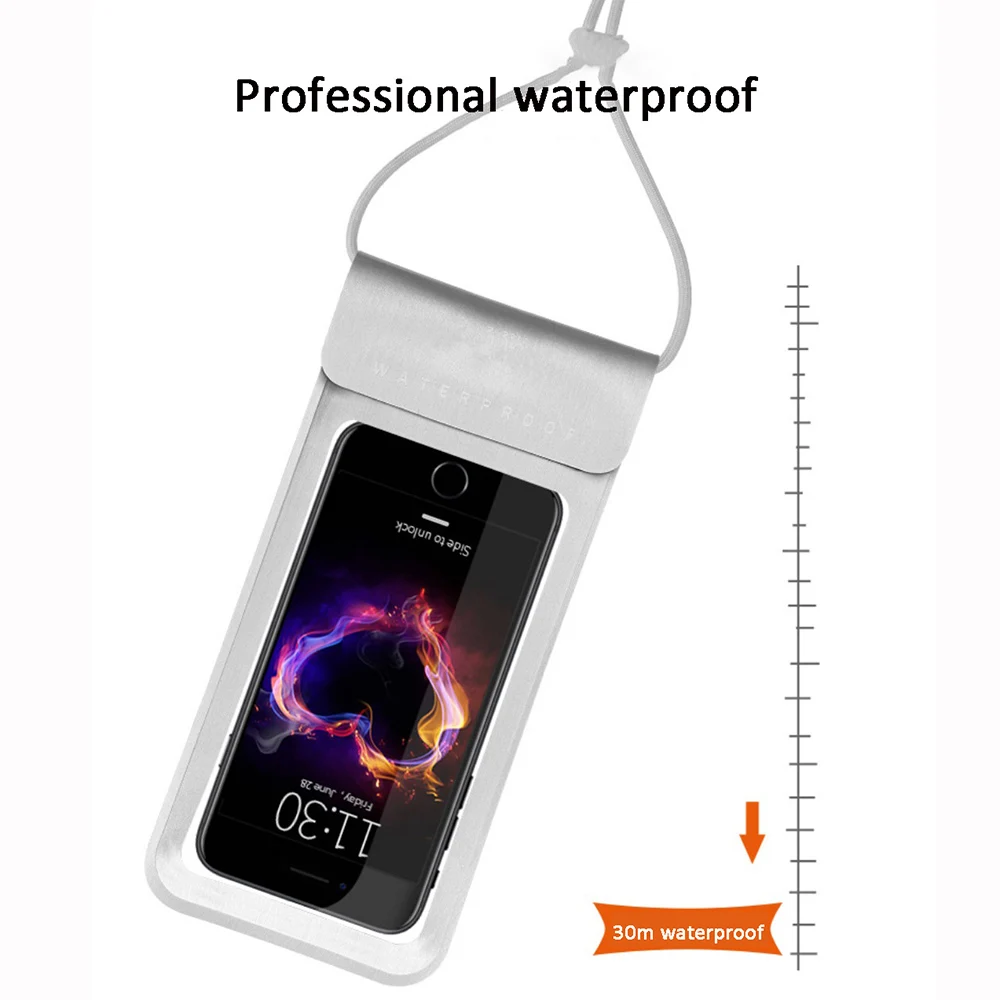 Waterproof Phone mobile bag neck pouch Swimming Bag Pouch handyhülle mit band for iPhone 6 7 8 X/8 Plus xiaomi huawei|Сумки для
