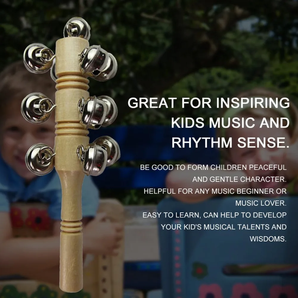 Деревянная погремушка TSAI Orff Tools детский музыкальный инструмент с деревянной