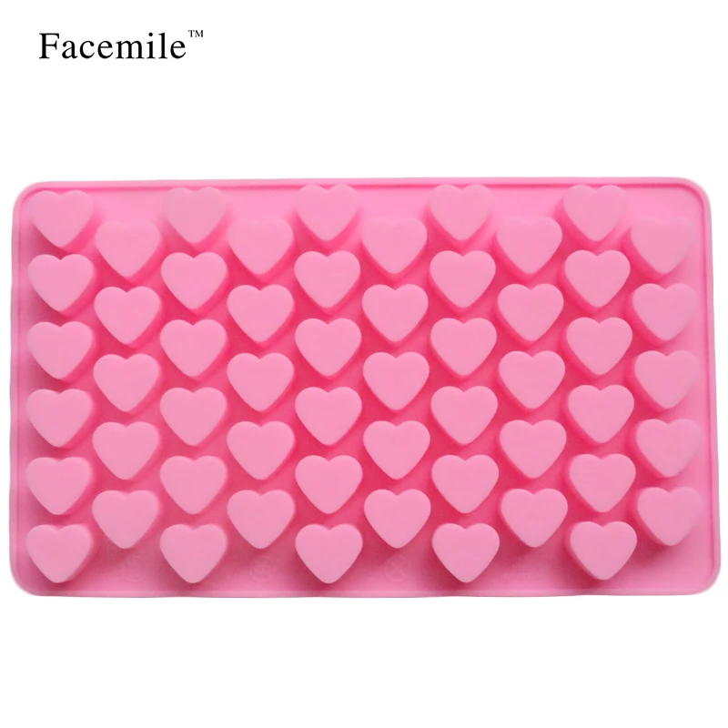 55 отверстий форма сердца любовь конфеты силиконовая декоративная поднос для