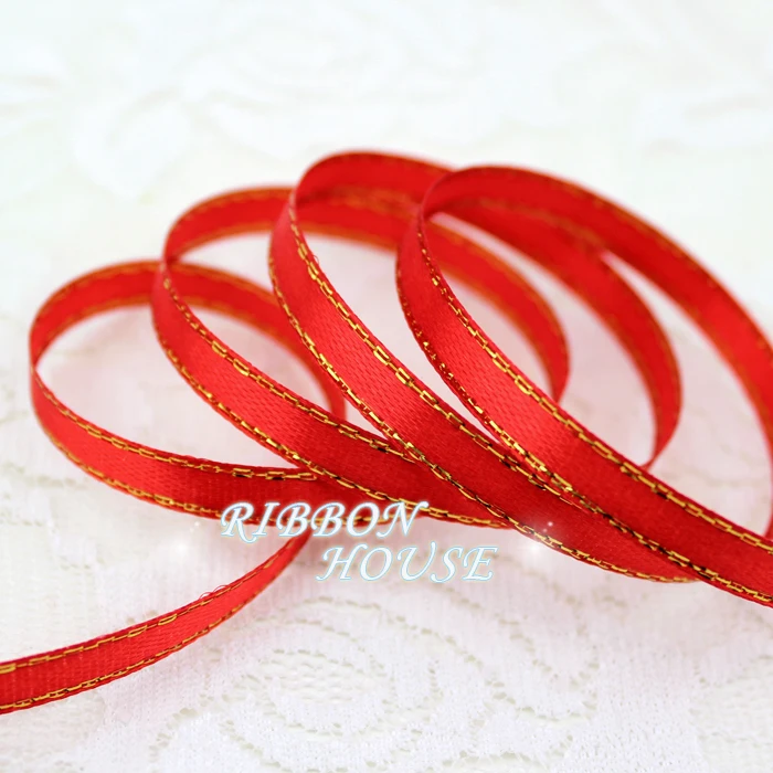 25 ярдов/рулон Красные атласные ленты 1/4 дюйма (6 мм)|ribbon yarn crochet patterns|packaging evaluationribbon