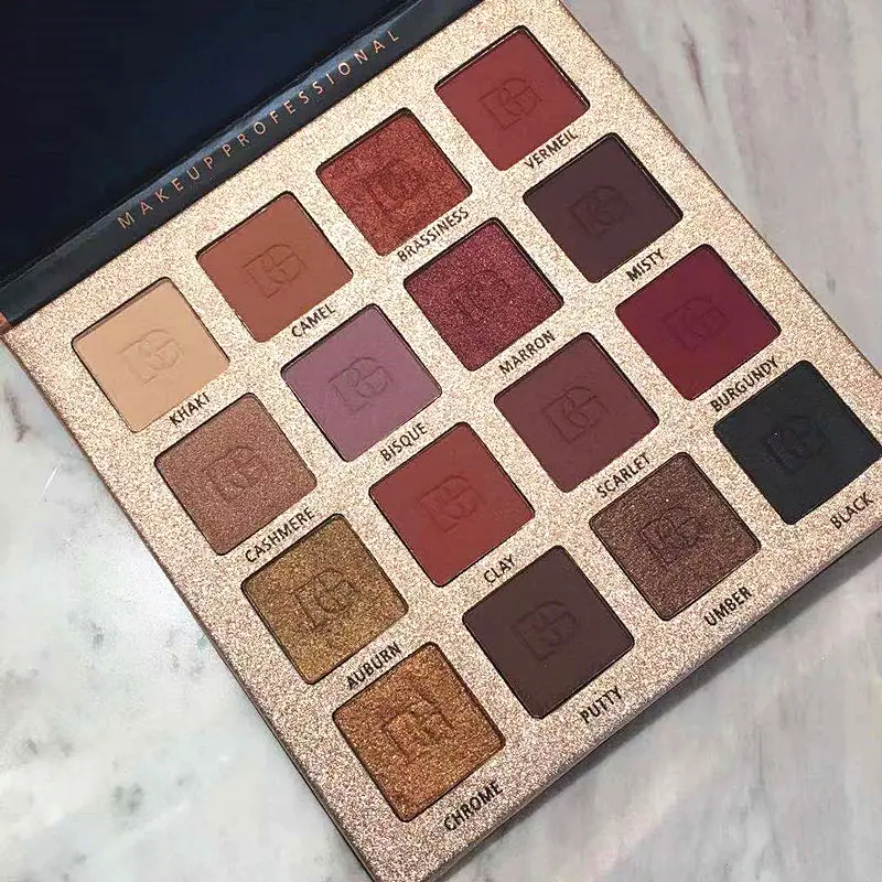 Beauty Glazed палитра теней для век с 16 цветными блестками матовая |